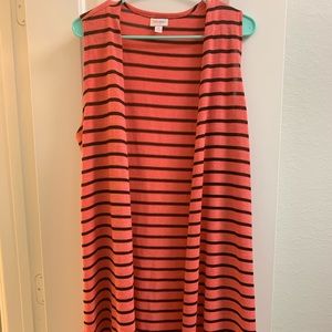 LuLaRoe Joy - Black and Coral Pink